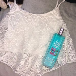 White crop top